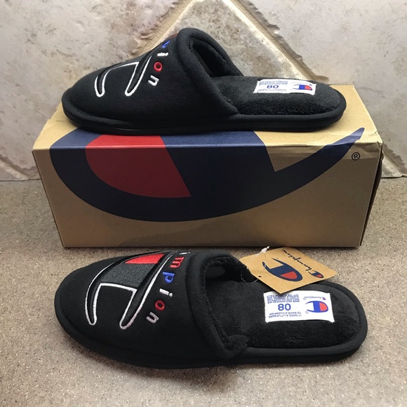 🆕 Champion SleepOver II Black Slippers Unisex - Picture 2 of 9